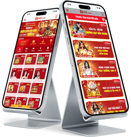 Sân quần vợt với người chơi đang giao bóng